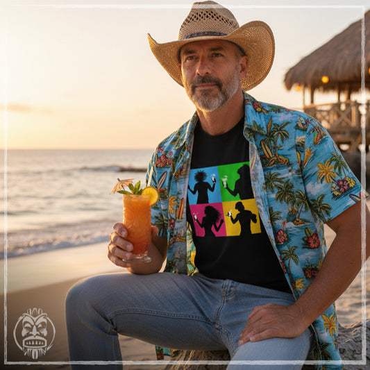 Tiki Time Throwback Tee, Heavyweight